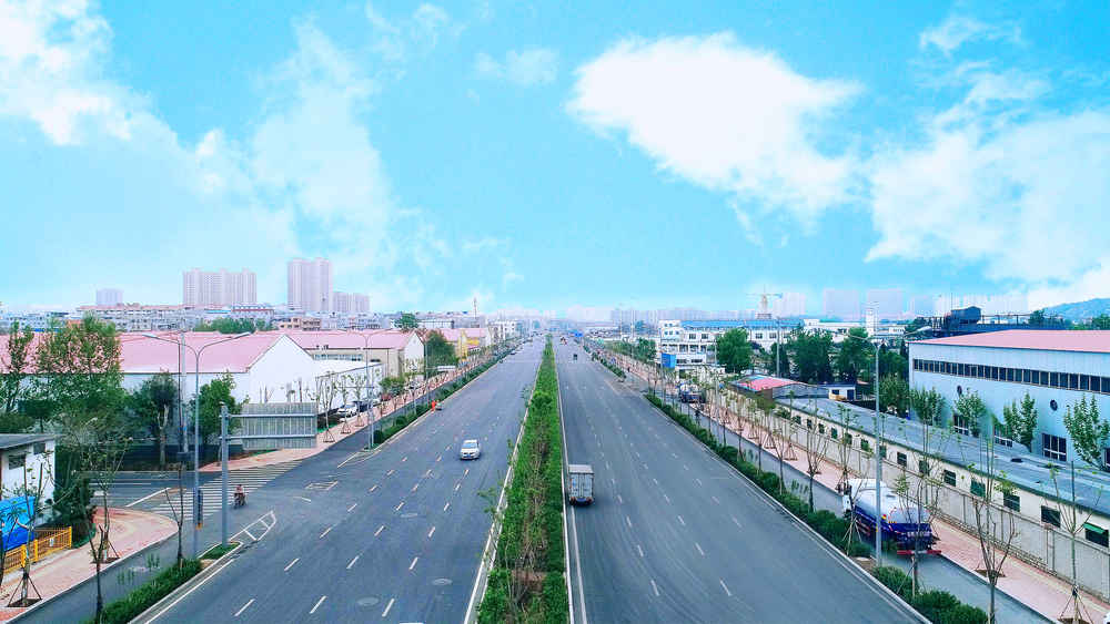 济南市蓝翔路蹊径刷新工程施工